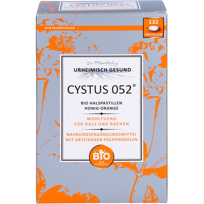 Cystus 052 Bio Halspastillen Honig-Orange, 132 St PAS