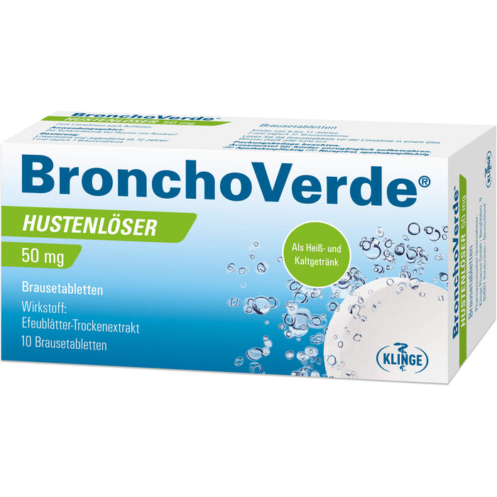 BronchoVerde Hustenlöser 50 mg Brausetabletten, 10 pcs. Tablets