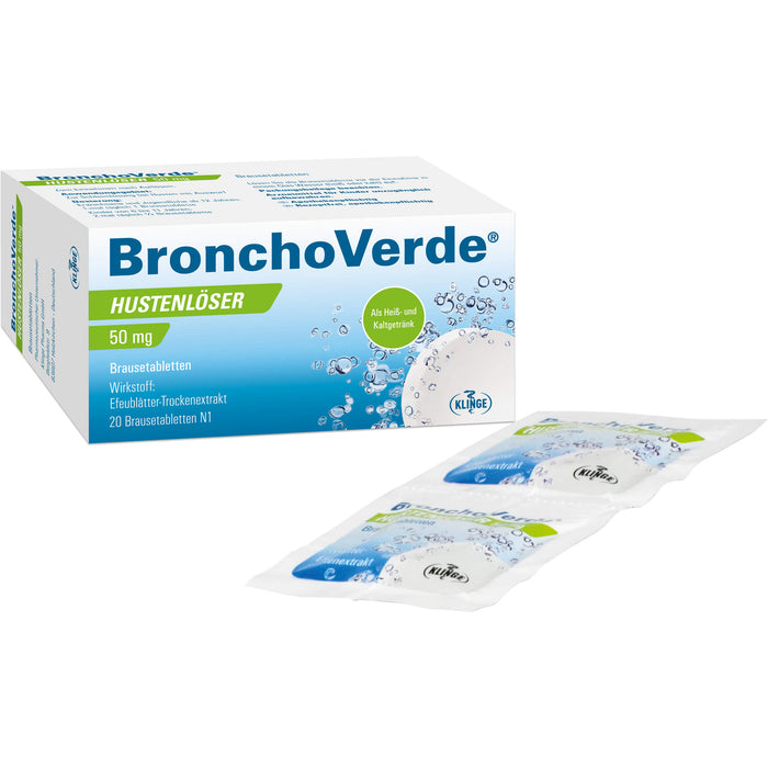 BronchoVerde Hustenlöser 50 mg Brausetabletten, 20 pcs. Tablets