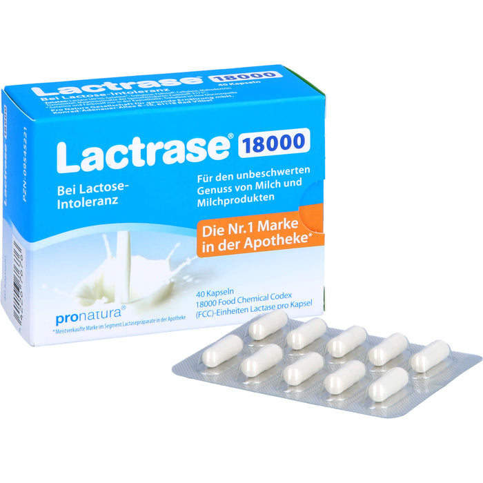 Lactrase 18000 bei Lactose-Intoleranz Kapseln, 40 St. Kapseln