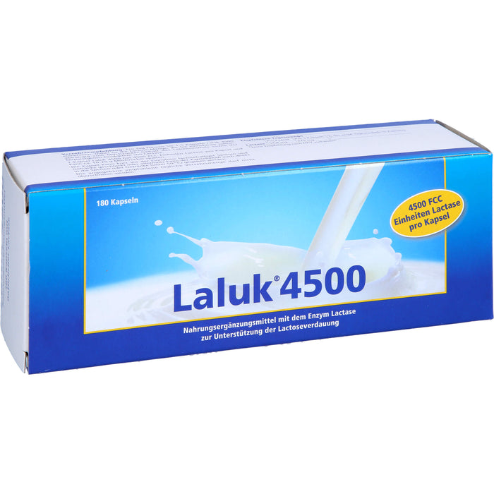 Laluk 4500 Kapseln zur Unterstützung der Lactoseverdauung, 180 pc Capsules