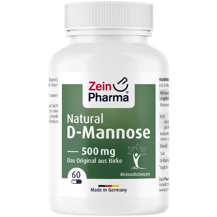 ZeinPharma Natural D-Mannose Kapseln, 60 St. Kapseln