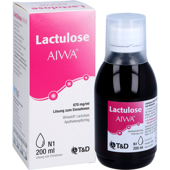 Lactulose AIWA 670 mg/ml Lösung zum Einnehmen, 200 ml LSE