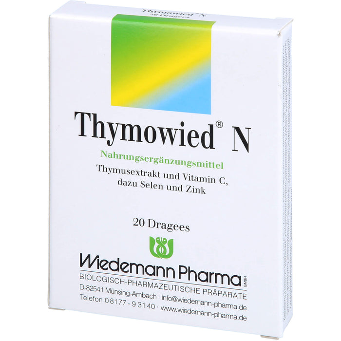 Thymowied N Dragees Thymusextrakt und Vitamin C, Selen und Zink, 20 St. Tabletten