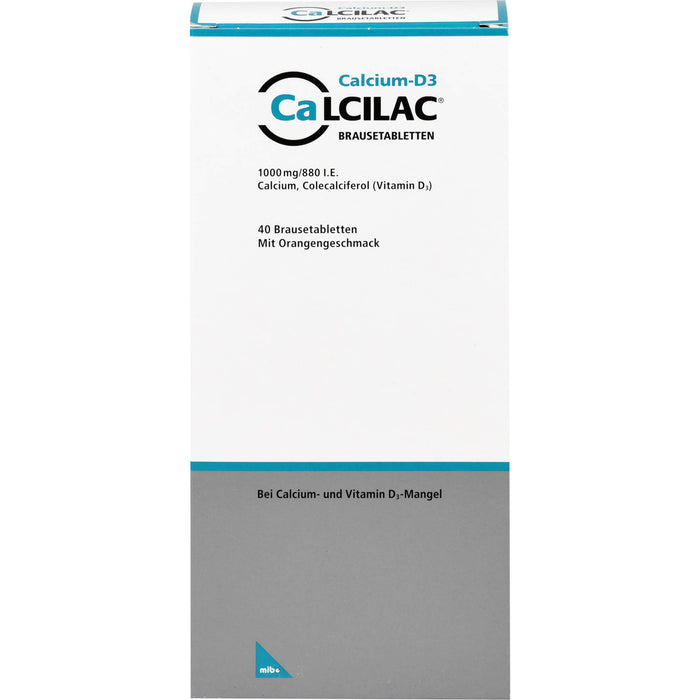 Calcilac Brausetablette 1000 mg/880 I.E., 40 St BTA