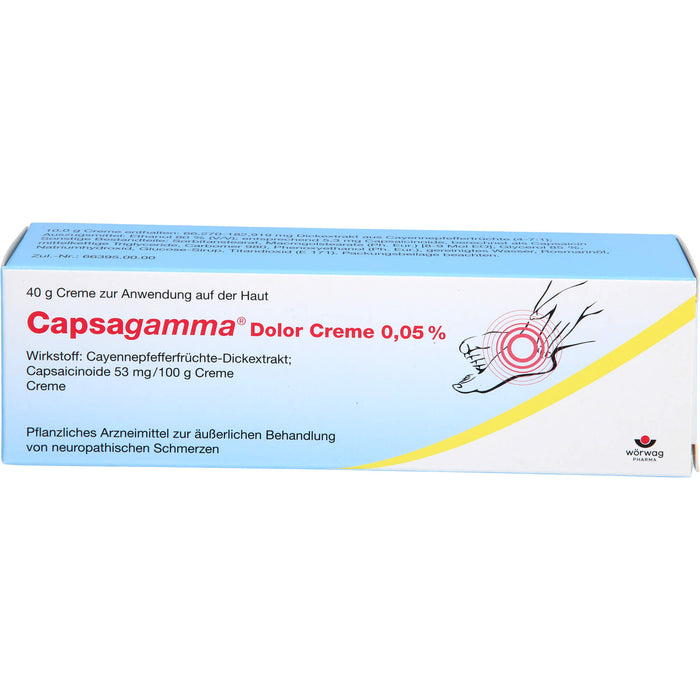 Capsagamma Dolor Creme 0,05%, 40 g Crème