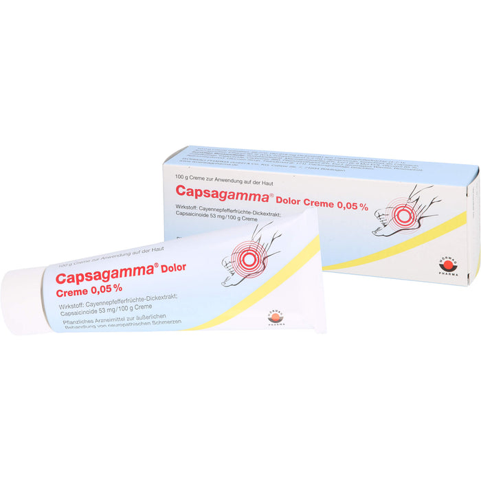 Capsagamma Dolor Creme zur äußerlichen Behandlung von neuropathischen Schmerzen, 100 g Creme