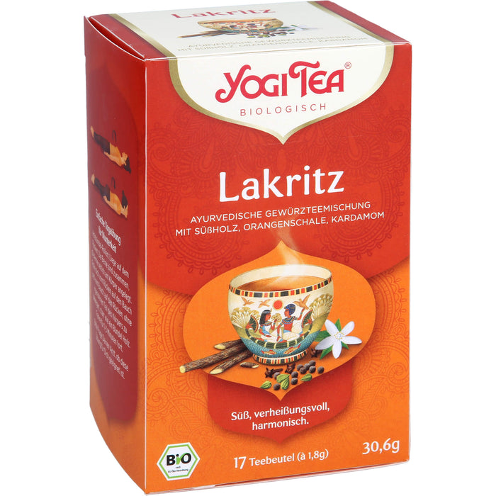 YOGI TEA Lakritz ayurverdische Gewürzteemischung, 17 pcs. Filter bag