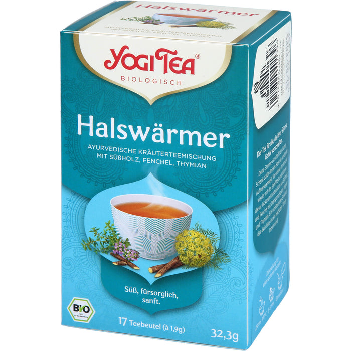 YOGI TEA Halswärmer ayurvedische Kräuterteemischung, 17 pc Sac filtrant