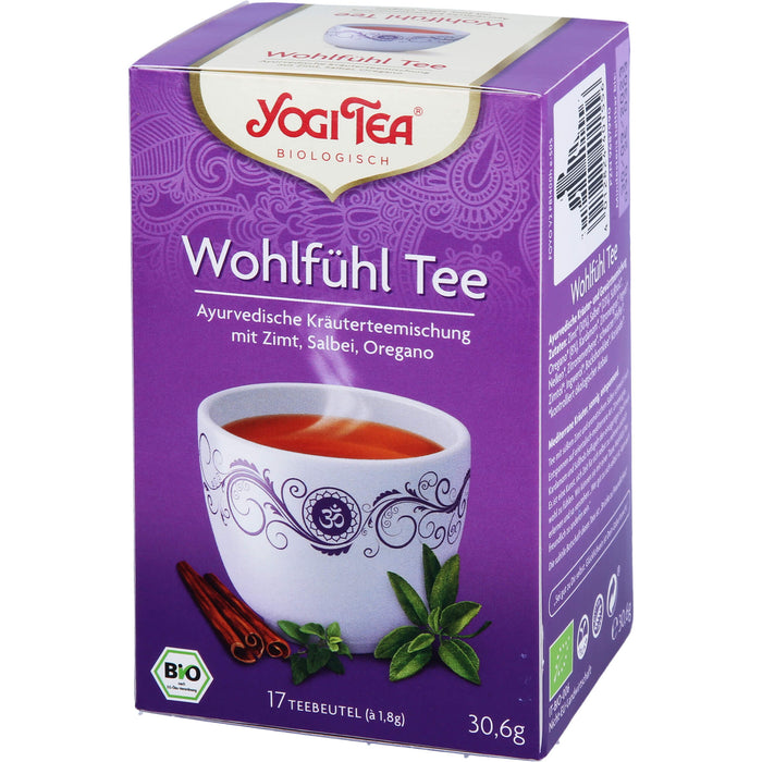 YOGI TEA Wohlfühl Tee ayurvedische Kräuterteemischung, 17 pc Sac filtrant