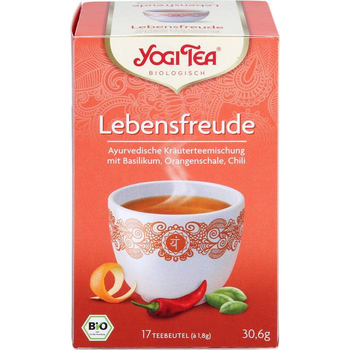 YOGI TEA Lebensfreude ayurvedische Kräuterteemischung, 17 St. Filterbeutel