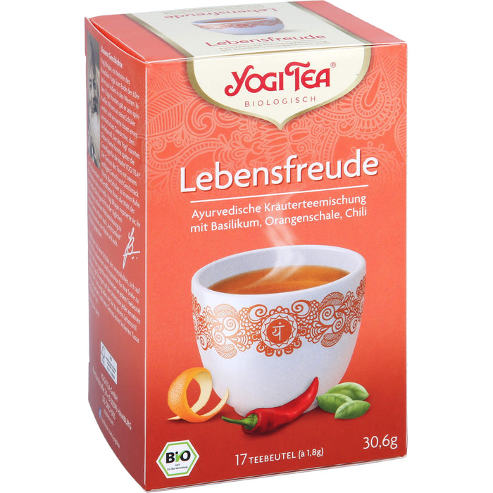 YOGI TEA Lebensfreude ayurvedische Kräuterteemischung, 17 St. Filterbeutel