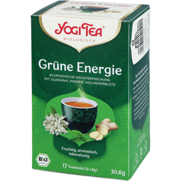 YOGI TEA Grüne Energie ayurvedische Grünteemischung, 17 pc Sac filtrant