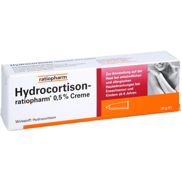 Hydrocortison-ratiopharm 0,5 % Creme, 30 g Crème