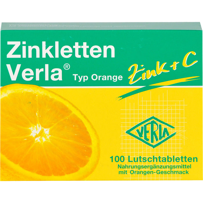 Zinkletten Verla Typ Orange Tabletten, 100 pcs. Tablets