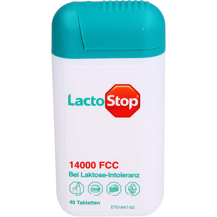 LactoStop 14000 FCC bei Lactose-Intoleranz Tabletten, 40 pc Tablettes