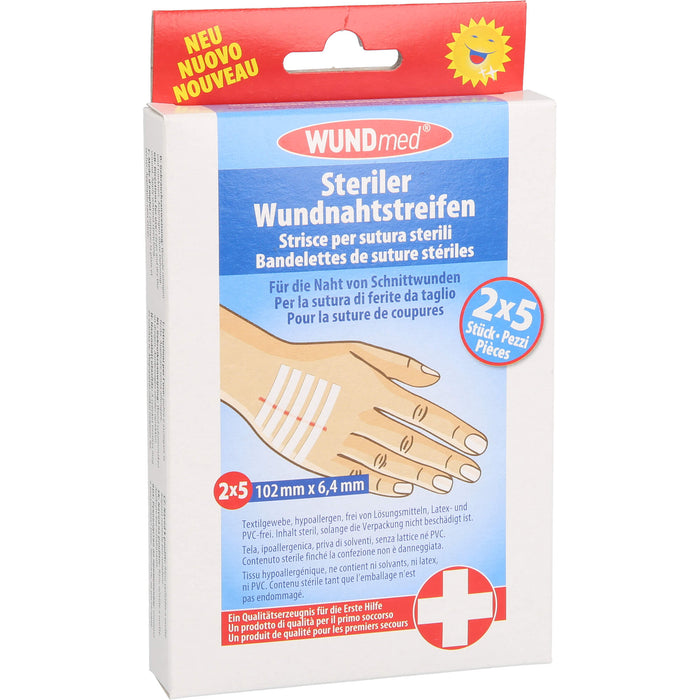 Wundnahtsreifen 102x6,4mm, 10 pc Pansement