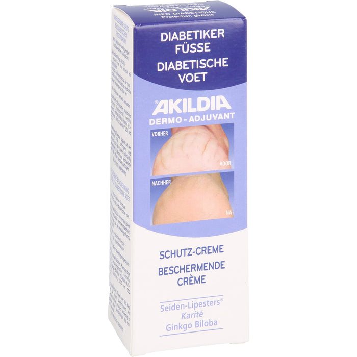 AKILDIA Fuß Schutzcreme für Diabetiker, 75 ml Cream