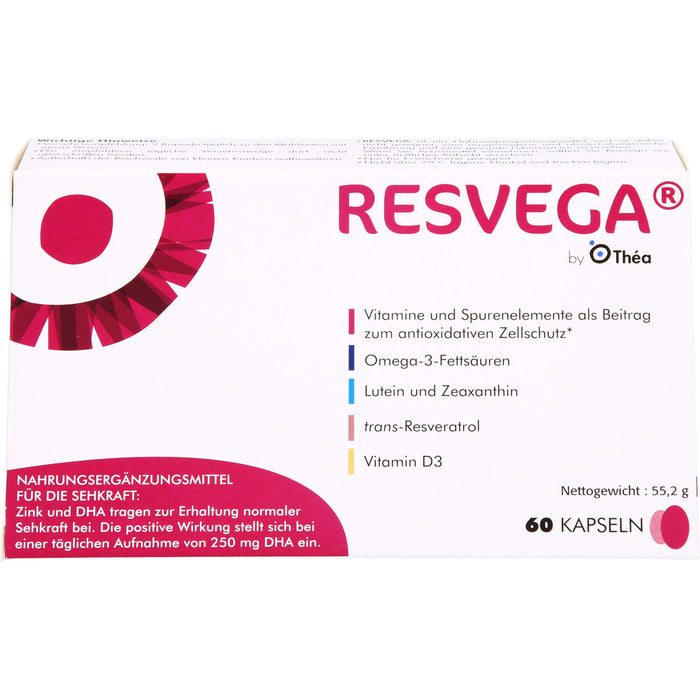 RESVEGA Kapseln als Beitrag zum oxidativem Zellschutz, 60 pcs. Capsules