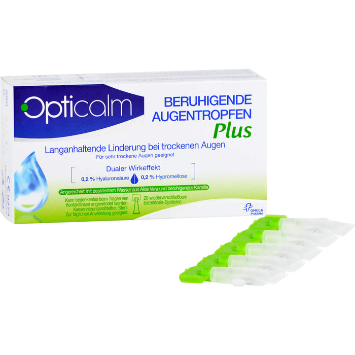 Opticalm Beruhigende Augentropfen Plus, 20 pc Solution