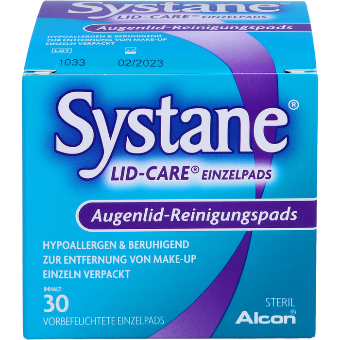 Systane LID-CARE Einzelpads Augenlid-Reinigungspads, 30 pc Tissus