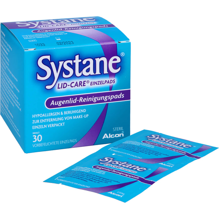 Systane LID-CARE Einzelpads Augenlid-Reinigungspads, 30 pc Tissus