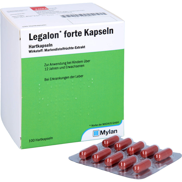 MADAUS Legalon forte Kapseln bei Erkrankungen der Leber, 100 pc Capsules