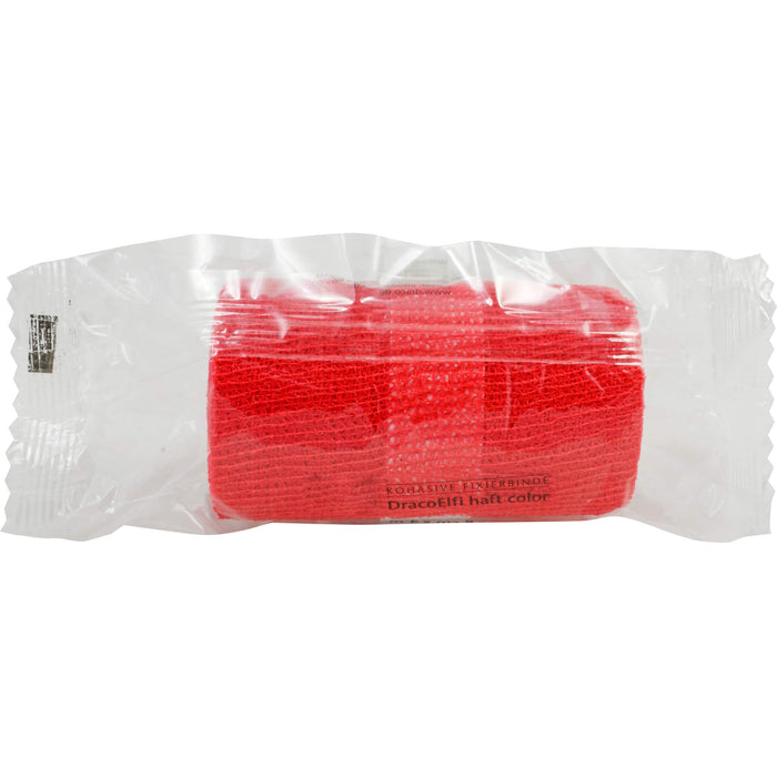 DracoElfi haft color Fixierbinde 8 cm x 4 m rot, 1 pcs. Bandage