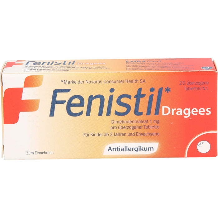 Fenistil Emra Dragees, 20 pcs. Tablets