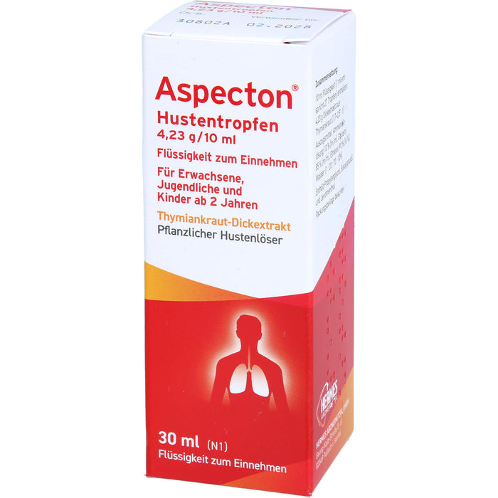 Aspecton Hustentropfen pflanzlicher Hustenlöser, 30 ml Lösung