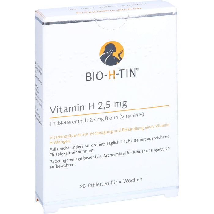 BIO-H-TIN Vitamin H 2,5 mg Tabletten für 4 Wochen, 28 pcs. Tablets