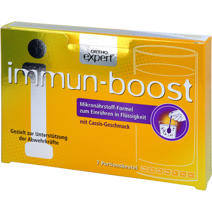 Orthoexpert immun-boost Cassis Trinkgranulat, 7 pcs. Sachets