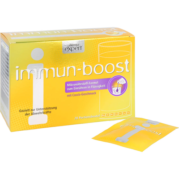 Orthoexpert immun-boost Cassis Trinkgranulat, 28 St. Beutel