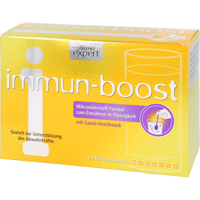 Orthoexpert immun-boost Cassis Trinkgranulat, 28 St. Beutel