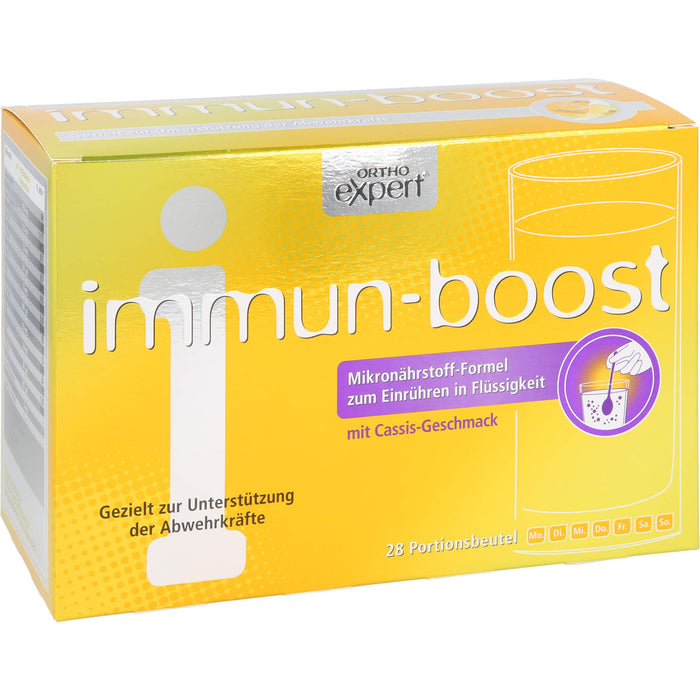 Orthoexpert immun-boost Cassis Trinkgranulat, 28 St. Beutel