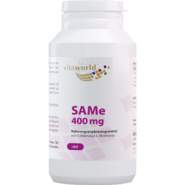 vitaworld SAMe 400 mg S-adenosylmethionin Kapseln, 60 pc Capsules