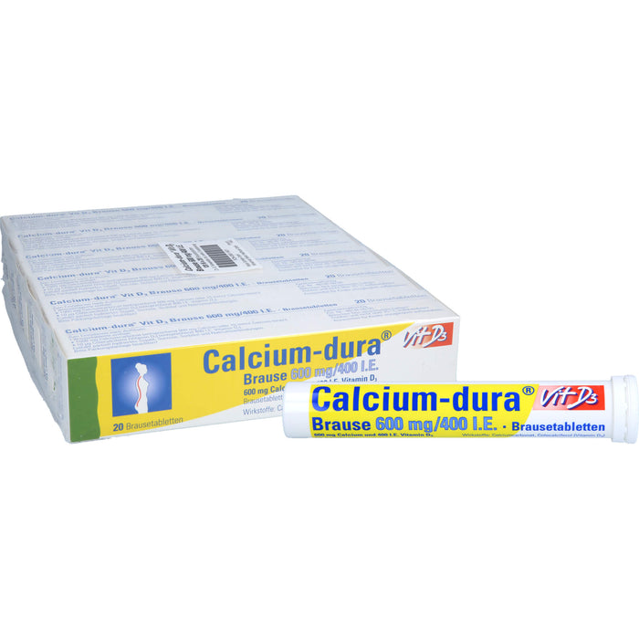 Calcium-dura Vit D3 Brause 600 mg/400 I.E., Brausetabletten, 120 St BTA