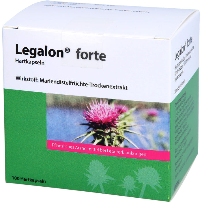 MADAUS Legalon forte Kapseln bei Erkrankungen der Leber, 100 pcs. Capsules