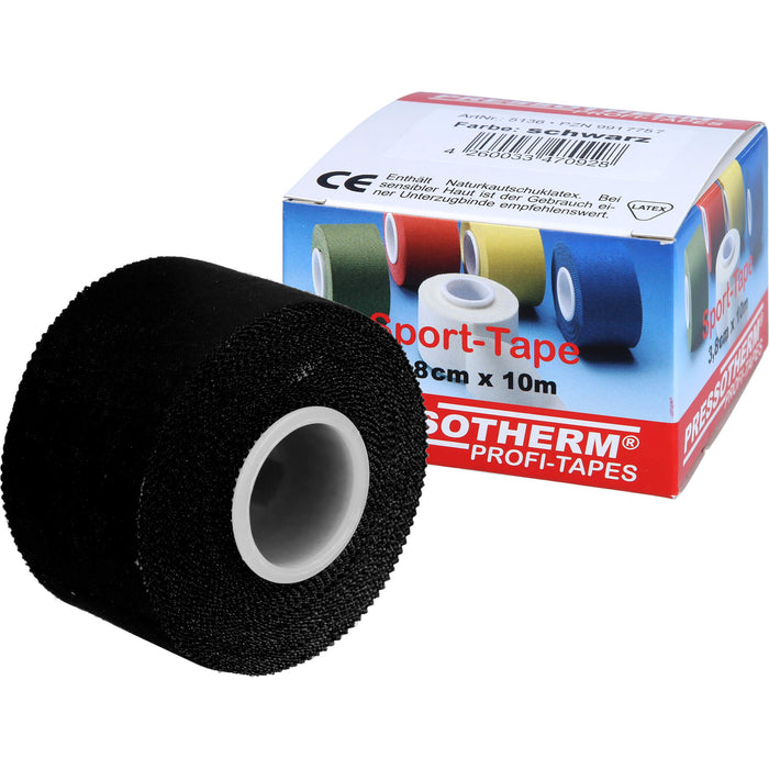 Pressotherm Sport-Tape schwarz 3,8cmx10m, 1 St VER