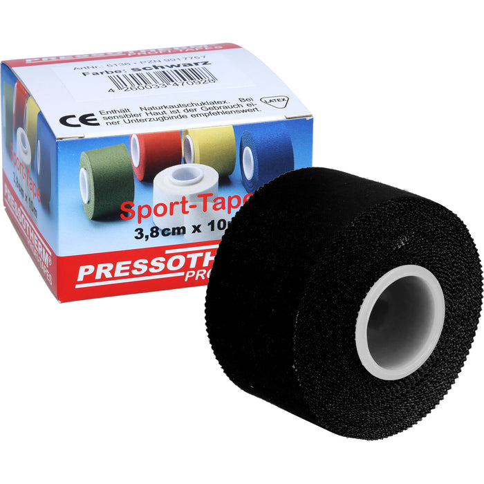 Pressotherm Sport-Tape schwarz 3,8cmx10m, 1 St VER