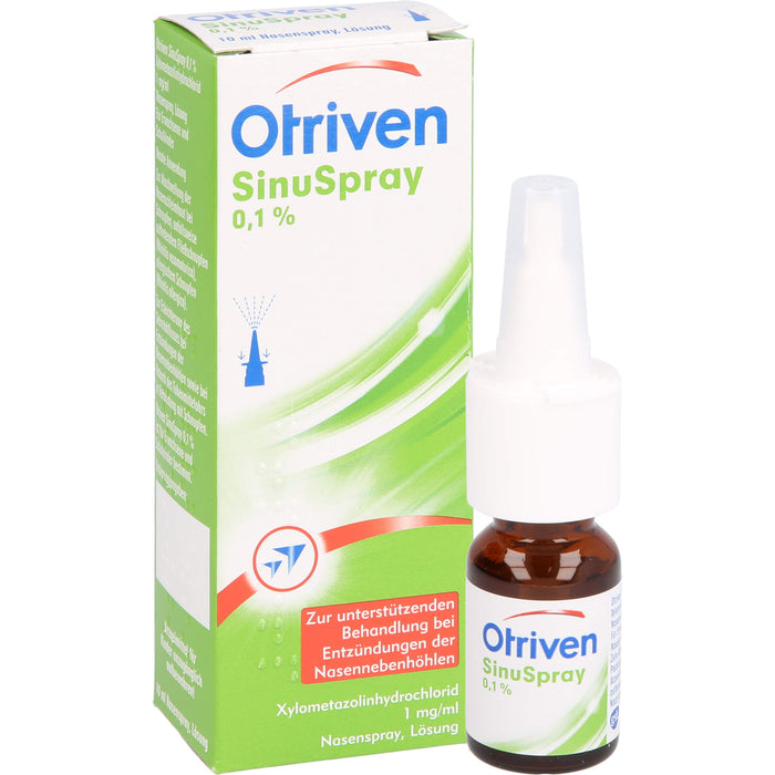 Otriven SinuSpray Nasenspray bei Entzündungen der Nasennebenhöhlen, 10 ml Solution