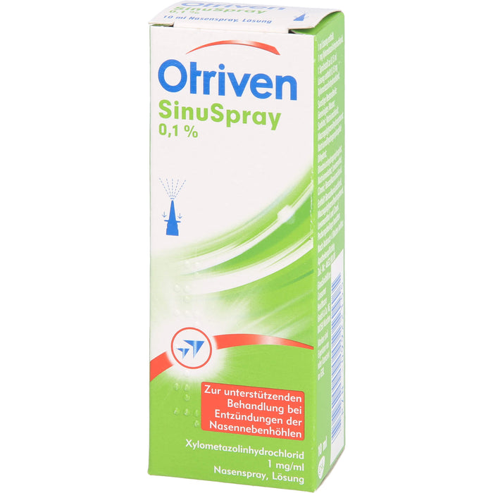 Otriven SinuSpray Nasenspray bei Entzündungen der Nasennebenhöhlen, 10 ml Solution