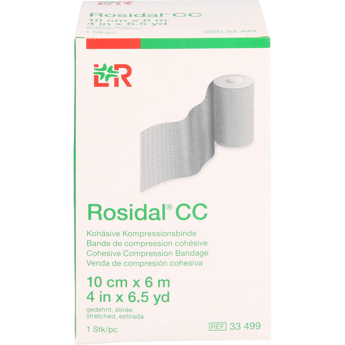 Rosidal CC Kohäsive Kompressionsbinde 10 cm x 6 m, 1 pc Bandage