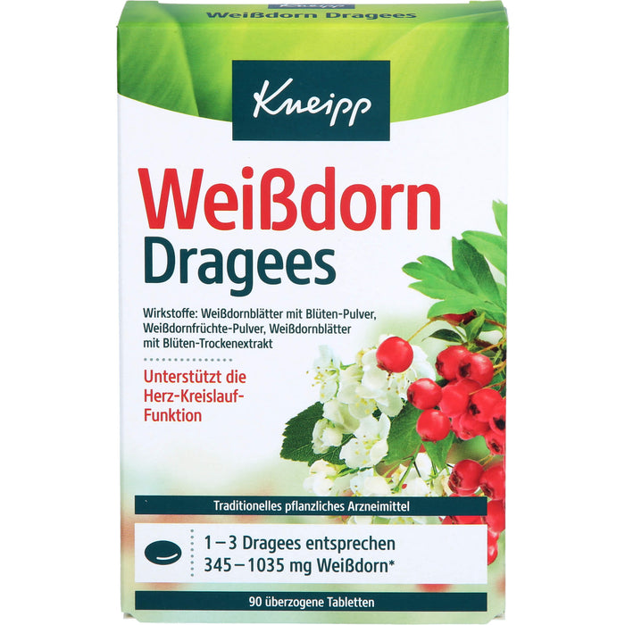 Kneipp Weißdorn Dragees, 90 pc Tablettes