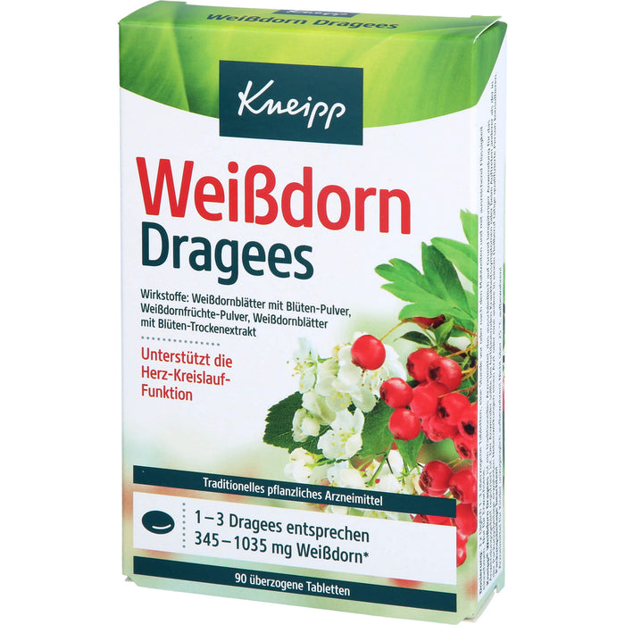 Kneipp Weißdorn Dragees, 90 pc Tablettes