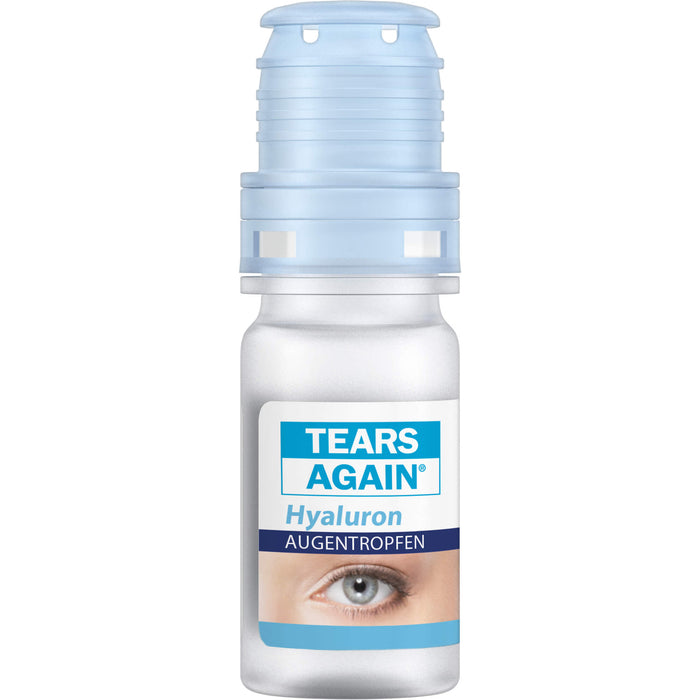 TEARS AGAIN Hyaluron 0,1% Augentropfen zur Befeuchtung der Augenoberfläche, ohne Konservierungsmittel, 10 ml Solution