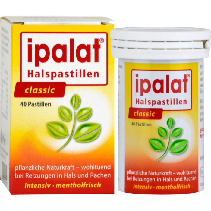 ipalat Die Halspastille Classic mentholfrisch, 40 St. Pastillen