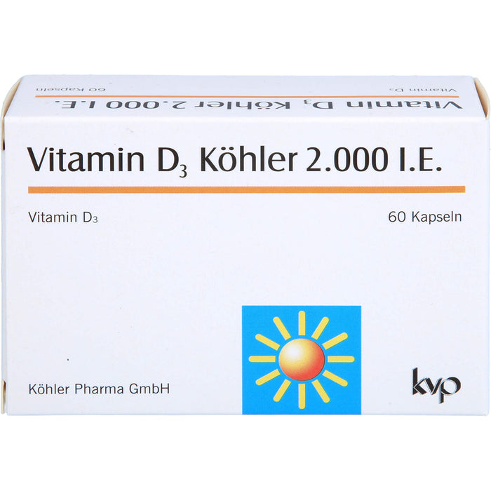 Vitamin D3 Köhler 2000 IE, 60 pc Capsules