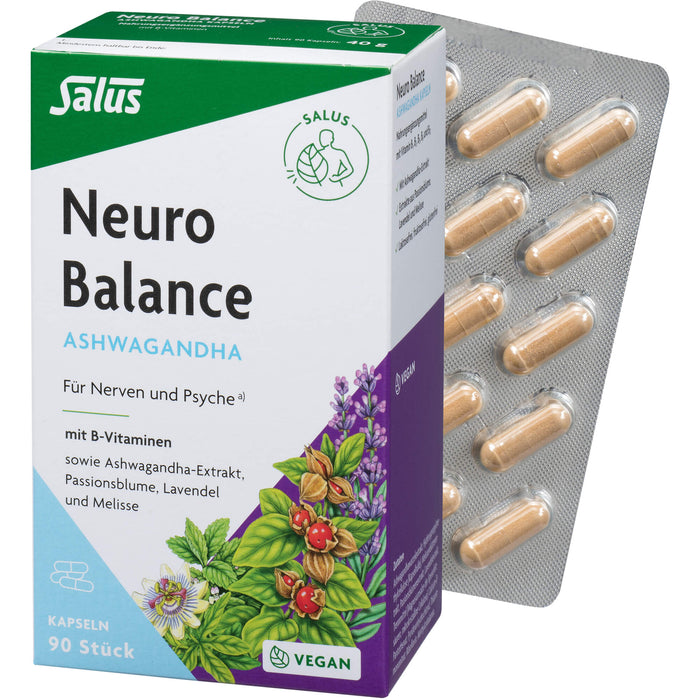 Salus Neuro Balance Ashwagandha Kapseln, 90 pc Capsules