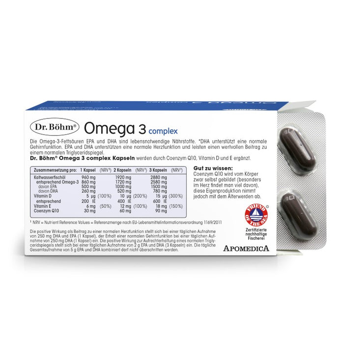 Dr Böhm Omega 3 complex Kapseln, 60 pcs. Capsules